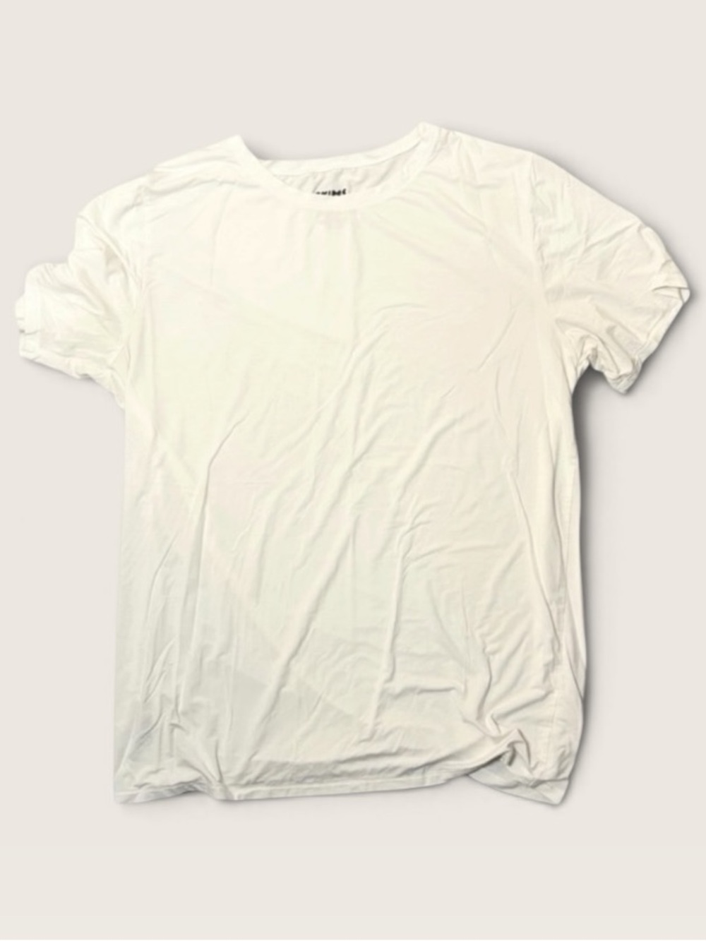 SKIMS White Modal Stretch Short Sleeve T-Shirt Top Size M